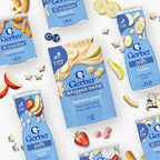 Gerber Stage 3 Baby Food Snacks, Banana Apple Blueberry Whipped Melts, Baby Led Feeding, 7PK