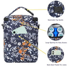 Breastmilk Cooler Bag with Ice Pack Fits 4 Baby Bottles Up To 9 Ounce Insulated Coolers Bag Breast Milk Cooler on the Go with Strap Baby Bottle Cooler Bag for Nursing Mom Daycare or Travel