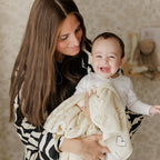 Heirloom Knit Heart Receiving Unisex Blanket for Boys and Girls - 100% Luxury Cotton Baby Blanket - Soft Warm Swaddle Receiving Blanket for Newborns Infants & Toddlers (Ivory)