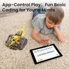 Sillbird Robot Building Kit with Remote Control Gifts for Kids Boys Ages 8-13, Coding STEM Robotic Technic Racer Car Toys for Birthday, Build 6in1 Model with 631 Pieces