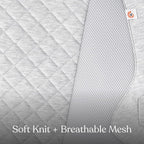 Ergobaby Evolve 3-in-1 Baby Bouncer Seat, Adjustable Multi-Position Infant Bouncer and Toddler Chair, Soft Knit and Breathable Mesh Fabric, Converts from Newborn to Toddler - Oxford Blue