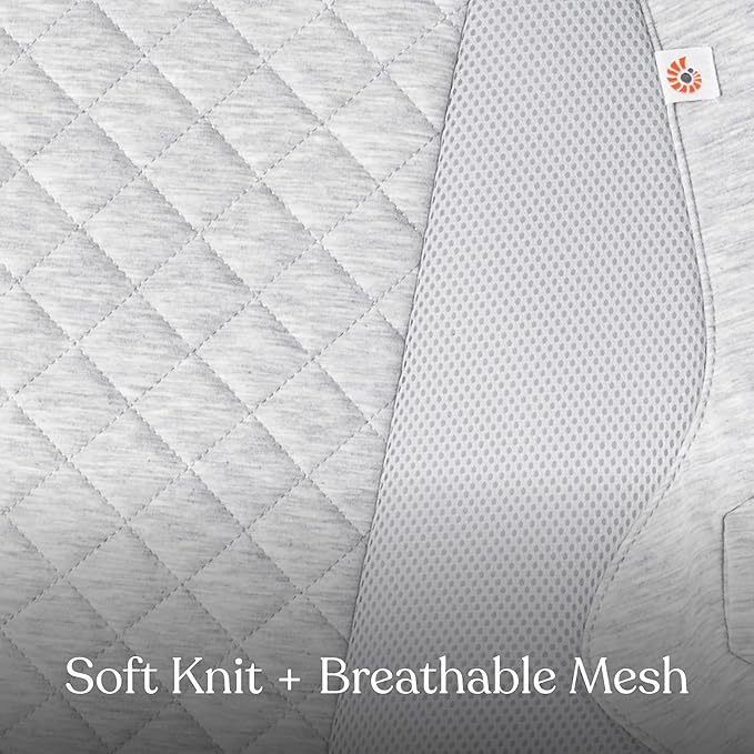 Ergobaby Evolve 3-in-1 Baby Bouncer Seat, Adjustable Multi-Position Infant Bouncer and Toddler Chair, Soft Knit and Breathable Mesh Fabric, Converts from Newborn to Toddler - Oxford Blue