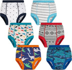 BIG ELEPHANT 6-Pack Potty Training Pants – 100% Cotton Absorbent Toddler Underwear for Boys and Girls (12M-10Y)