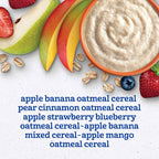 Gerber Stage 2 Baby Food, Baby Fruit And Cereal Tubs Variety Pack, Iron Helps Support Brain Development, No Artificial Flavors, Baby Cereal, 32-Pack
