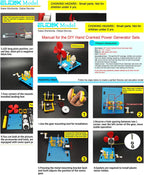 EUDAX DIY Dynamo Lantern Educational STEM Building Toy, Hand Cranked Power Generator,Generators Science Kit, Light Bulb Science Experiments Kits for Kids Age