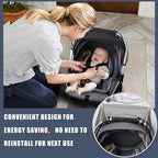 Baby Mosquito Net for Infant Car Seats,Infant Stroller and Bassinets, Carrier,Breathable with Elastic Netting for Easy Fitting, Portable Durable & Long Lasting Infant Insect Shield Netting (Black