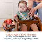 ECR4Kids ASATT Highchair, Toddler Chair, Dark Walnut