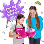 GirlZone Sparkly Unicorn Egg Surprise Slime Kit for Girls, Sensory Toys for Kids, Create Cloud Slime & Magical Unicorn Slime, Ideal Arts and Crafts Easter Gift for Kids Aged 7-12 Years Old