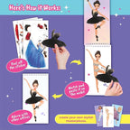 Sticker Dress-Up Dancers. Sticker Activity Book for Kids. Learn Girls Fashion Design, Dancer Poses with Sticker, and Guide for Kids 5 and up. Girls Fashion Paper Dolls Dress up Games