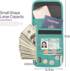 Neck Wallet Lightweight RFID Blocking Waterproof Travel Pouch for Women Men