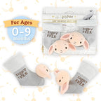 Kids Preferred Harry Potter Dobby Baby Infant Rattle Socks with Dobby Plush Rattle and Dobby is Free - Soft Baby Sock Feet Rattles Encourage Leaning Development Newborn to 9 Months