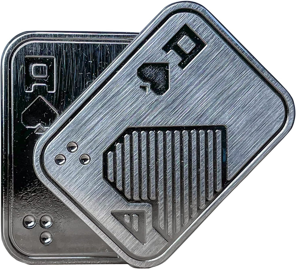 New Decompression Metal Poker Fidget_Slider, Hand Spinner Office Fidget Toys, Sensory Toys Anxiety Stress Relief Desk Toys Gifts for Adult Kids