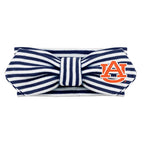 Creative Knitwear Auburn Tigers Infant Girls Navy/White Striped Hair Knot Headband Embroidered Logo - Size Newborn - 4T