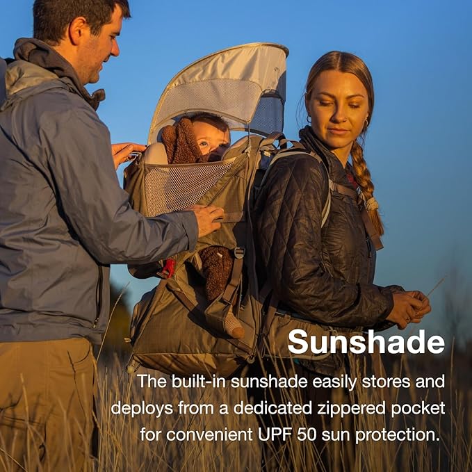 Osprey Poco LT Lightweight Child Carrier Backpack - Compact, Travel-Ready Kid Carrier with Sunshade and Adjustable Fit - Lightweight, Comfortable Hiking Carrier for Toddlers