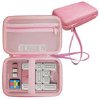 JCHPINE Hard Carrying Case for GiiKER Super Slide Brain Games, Protective Storage Holder for GiiKER Brain Teaser Puzzles Interactive Handheld Game Console Accessories (Case Only) (Pink)