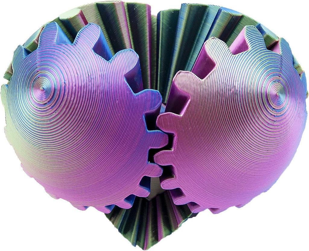Gear Ball, Gear Sphere,3D Printed Gear Ball Fidget Toys GearSphere Desk Toy, Spin Ball or Cube Fidget Toy,Gear Toy for Stress and Anxiety Relaxing