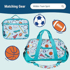 Wildkin 12-inch Kids Backpack – Padded, Adjustable, Ideal for Daycare & Travel - Team Spirit