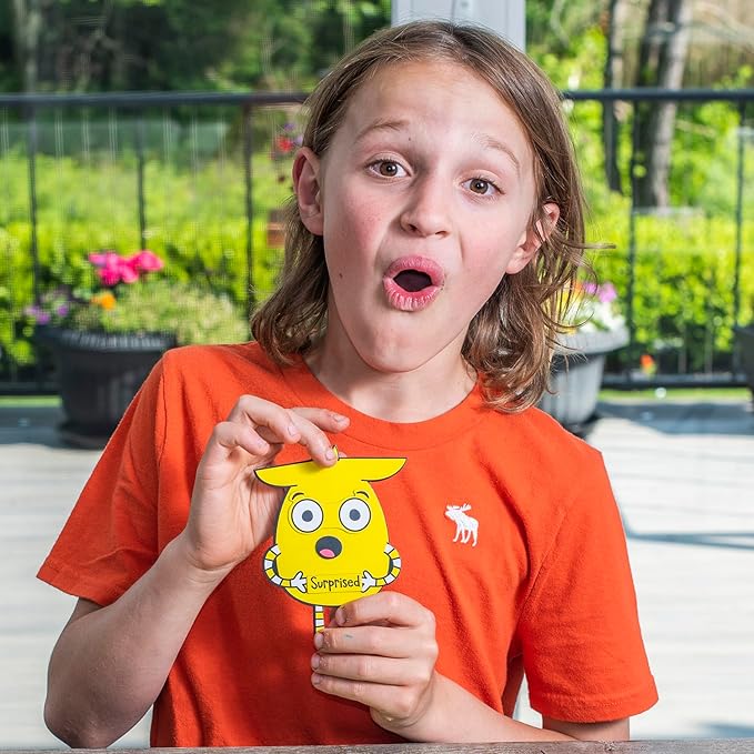 Open The Joy Magnetic Emotions Playset: Explore, Learn, and Express Feelings with Mix and Match Magnetic Characters and Expressive Faces - Ages 4 and Up