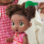 Baby Alive Bubbly Tea Party Berry Boo Doll with Teapot Accessories, Black Hair, 11 Inches, Toys for 3 Year Old Girls and Boys & Up