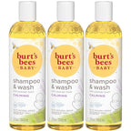 Burt's Bees Baby Shampoo & Wash, Lavender, Calming Tear Free Baby Soap,12 Fl Oz (Pack of 3)
