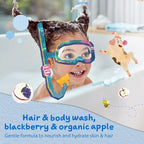 Childs Farm, Kids Hair & Body Wash for Dry, Sensitive Skin, Blackberry & Organic Apple, Gently Cleanses, Vegan, Cruelty-Free, 16.9 fl oz