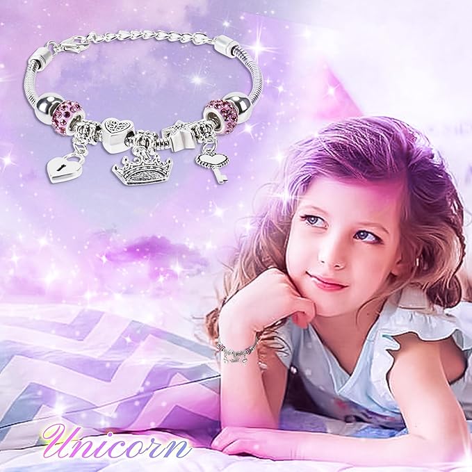 Unicorns Gifts for Girls Kids Toys 3 4 5 6 7 8 9 10 Years Old with LCD Writing Tablet/Glowing Blanket/Unicorn Bracelet/Eye Mask/Crossbody Bag/ 12PCS Purple Teen Girl Birthday Christmas Unicorn Toy