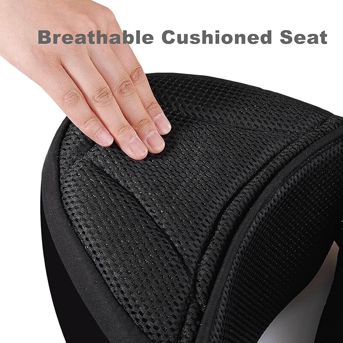 SUNVENO Baby Carrier for Newborn to Toddler – CPC-Certified Breathable Mesh Hip Seat Carrier, Supports 7-45 lbs for Front & Back Carry with Adjustable Waistband, All-Season, Black