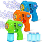 JOYIN 3 Bubble Guns Kit with 3 Solutions for Kids, Bubble Blaster for Summer Toy, Party Favors, Birthday, Outdoor & Indoor Activity, Birthday Gift