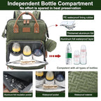 JOLLITO Diaper Bag Backpack with Changing Station Large Capacity Multifunction Baby Bags for Boy Girl Travel For Moms Dads Baby Registry Search Essentials Shower Gifts