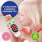 My Remote, My Program – Baby Remote Control Toy for 6 Months Old and Up – 20 Unique Learning Remote Buttons, Plays Baby Music Tunes, Flashing Lights, BPA Free and More