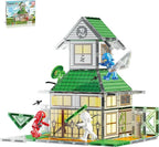 PicassoTiles Magnet Tile Building Blocks Ninja Dojo House Theme STEM Playset with 4 Character Action Figure Ninjas Weapon Accessories Magnetic Tiles Educational Toy Pretend Play Toddlers Ages 3+ PTQ07