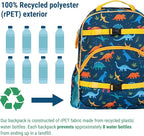 Wildkin ECO rPET 17-inch Large Backpack – Sustainable, Padded, Adjustable – Jurassic Dinosaurs