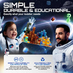 181 PCS Magnetic Blocks | Magnetic Building Blocks for Kids Age 3+ | Exclusive Magnetic Space Cubes with Custom LED | Magnet Blocks for Boys & Girls, STEM Sensory Educational Gift