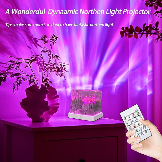 Northern Lights Projector,16 Colors Galaxy Projector for Bedroom Accessories,Remote Galaxy Light Projector Night Light for Kids,Cute Room Decor Aesthetic Teen Girl Gifts for Teens Girls Boy,Cool Stuff