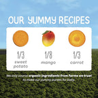 Happy Baby Organics Clearly Crafted Stage 2 Baby Food, Sweet Potatoes, Mangoes & Carrots, 4 Ounce Pouch (Pack of 16)