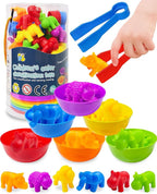 Counting Animals Montessori Toys for 3 4 5 Years Old Boys Girls, Preschool Learning Activities Kindergarten Educational Sensory Toys Gifts for Kids Toddlers