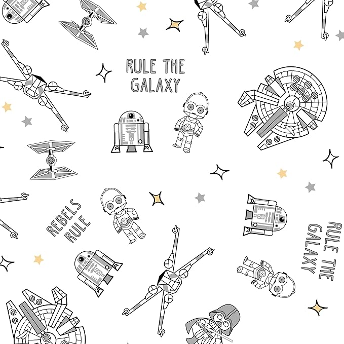 Lambs & Ivy Star Wars Signature Rebels Rule Cotton Fitted Crib/Toddler Sheet