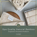 Vanilla Facial Washcloths Set of 6 Soft Cloths 10” x 10” 100% Viscose Derived from Bamboo Spa-Like Feel Silky Face Cloth for Skin Cleansing