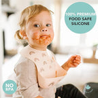 Loulou Lollipop Soft, Waterproof Silicone Feeding Bib for Babies and Toddlers