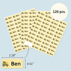 Personalized Name Labels for Kids (120) – Custom Waterproof & Durable Stickers for Clothing, Daycare, Office & School Supplies - Heavy Duty Vehicles