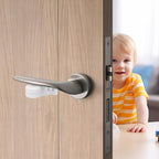 Child Proof Door Lever Lock(6 Pack) - Baby Proofing Door Handle Lock, 3M Adhesive & No DrillingNeed, Minimalist Design, Child Safety Door Handle Locks