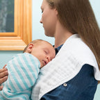 Green Sprouts Organic Cotton Muslin Burp Cloths, Adult Use Only, Hypoallergenic, Standard 100 by Oeko-TEX® Certified, Tested for Hormones, Large