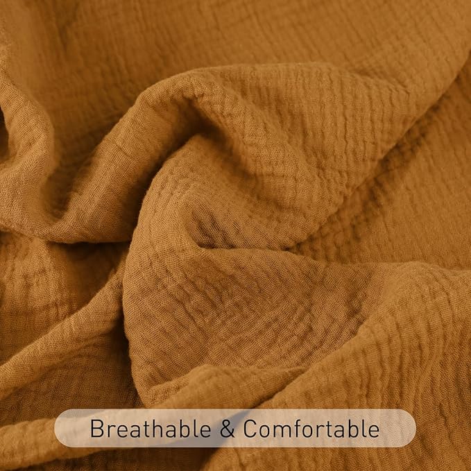 Muslin Swaddle Blankets for Baby Girls and Boys, 4 Pack Breathable and Skin-Friendly Newborn Receiving Blanket, 100% Cotton Swaddle Wrap, Essentials Infant Shower Items, Toddler Gift