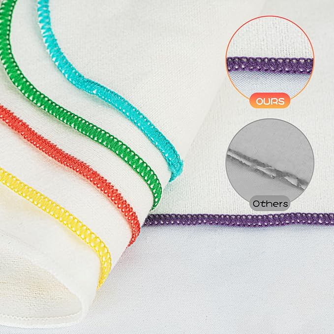 54 Packs Flannel Reusable Baby Wipes with Blue Wipes Dispenser, Reusable & Natural Skin-Friendly Cloth Baby Wipes, Body Face Hand Washcloth Essential for Cloth Diapers