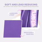 mygreen 3PCS Kids Backpack Set - Waterproof Bookbag with Lunch Box for Girls Ages 3-12, Adorable Cartoon Prints for School & Outdoor Use Purple Unicorn