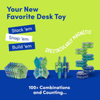 Speks Geode Sphere Magnetic Fidget Toy for Adults | Quiet Adult Sensory Toy for Stress Relief & Anxiety, Office Desk Toy & Top Gadget Gift Idea | Cool, 12-Piece Set