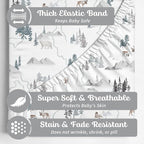 Crib Sheets Neutral - Fitted Baby Crib Sheets Bed for Girl Boy - 2 Pack Standard & Toddler Mattress - Buttery Soft Organic Cotton Blend (Arctic Journey)