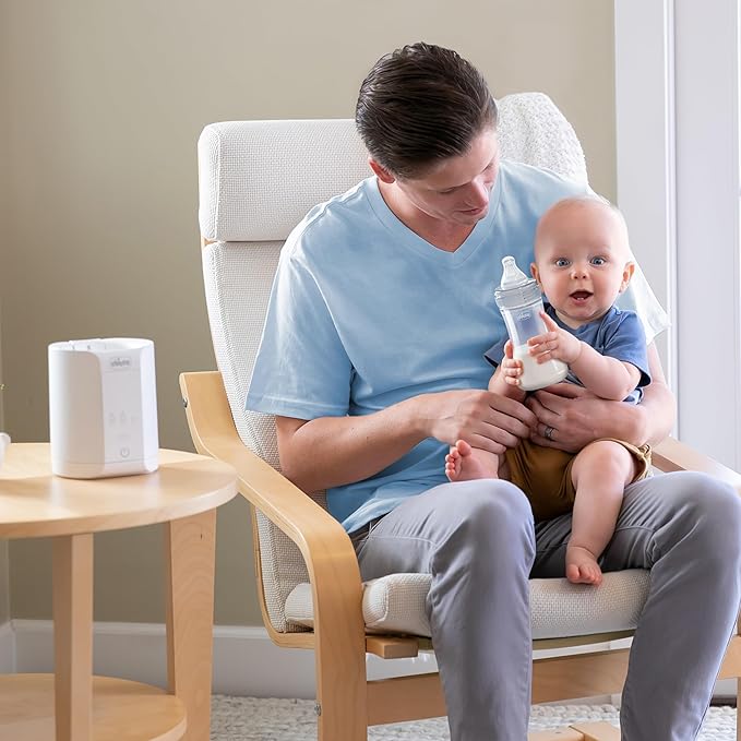 Chicco Digital Bottle Warmer & Sterilizer for Baby Bottles and Milk Bags Eliminates 99.9% of Germs 4 Heating Options Digital Touchscreen Automatic Shut-Off & Sound Alert (Pack of 2)