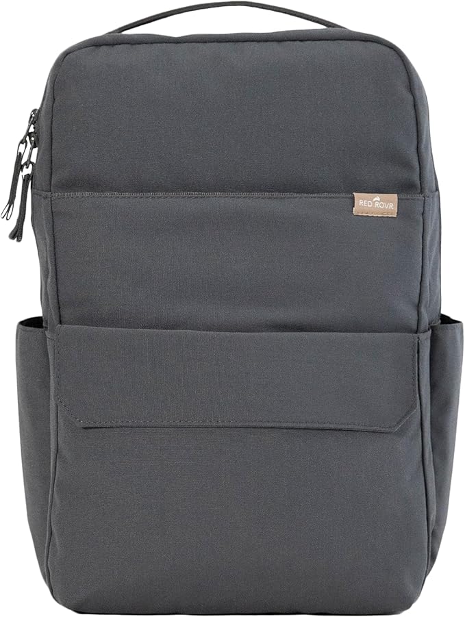 RED ROVR Roo Lightweight 1 LB Diaper Bag Backpack | 11 organizational pockets| Durable & Water-Resistant (Charcoal)