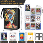 Football Card Binder, 9 Pocket Trading Card Binder with 50 Removable Sleeves Fits 900 Cards, Sports Card Collection Binder Album for Cards Case Organizer Boys Girls Toys Gift (Blast 9 Pocket)